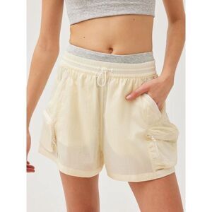 Outdoor Voices Cream Athletic Shorts